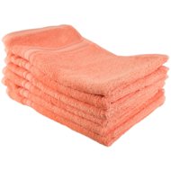 DOMMIO Bamboo hand towel set 6 pcs 30 × 50 cm, salmon - Towel Set