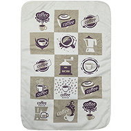 4sleep Microfiber cloth 40 × 60 cm Coffee cube - Kitchen Towel