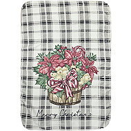 4sleep Microfiber towel 40 × 60 cm Christmas grey - Kitchen Towel