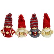 DOMMIO Christmas ornaments - knitted dolls, 8 cm, 4 pcs - Christmas Ornaments