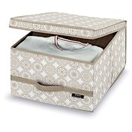 Domopak with lid and handle ELLA beige, L - Storage Box