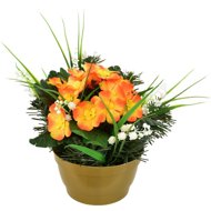 DOMMIO Bowl with orange prisms 20 × 25 cm - Artificial Flower