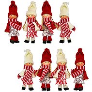 DOMMIO Knitted dolls with legs 10 cm, 4 pcs in box, set of 2 - Christmas Ornaments
