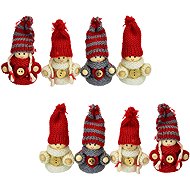 DOMMIO Knitted dolls 8 cm, 4 pcs in box, set of 2 - Christmas Ornaments