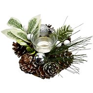 DOMMIO Christmas candle holder - white, 15 cm - Christmas Candlestick