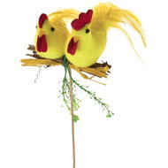 DOMMIO Chicken with tap, yellow plug - Easter Decoration