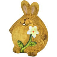DOMMIO Velikonoční dekorace - Zajíc keramický, baculatý, 11,5 cm - Easter Decoration