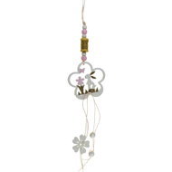 DOMMIO Velikonoční dekorace závěsná - Bílá kytička, 35 cm - Easter Decoration