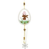 DOMMIO Velikonoční dekorace závěsná - Vajíčko se zajíčkem - Easter Decoration