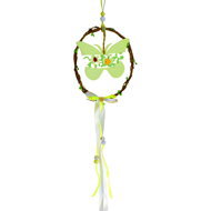 DOMMIO Velikonoční dekorace závěsná - Věneček, motýlek, 30 cm - Easter Decoration