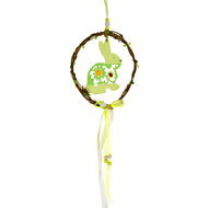 DOMMIO Velikonoční dekorace závěsná - Věneček, zajíček, 30 cm - Easter Decoration