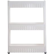 Verk 01565 Cabinet on wheels, 3 shelves white - Bathroom Shelf