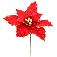 Dommio Poinsettia shimmering red O30 cm - Artificial Flower