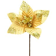 Dommio Poinsettia shimmering gold O25 cm - Artificial Flower