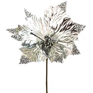 Dommio Poinsettia silver O30 cm - Artificial Flower