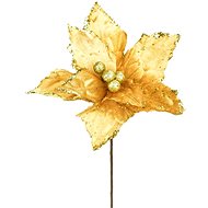 Dommio Poinsettia shimmering gold O25 cm - Artificial Flower