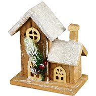 DOMMIO Christmas decoration - house with LED light, 15 cm - Christmas Decoration