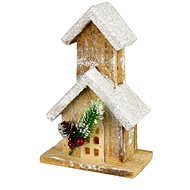 DOMMIO Christmas decoration - little church with LED light, 19 cm - Christmas Decoration