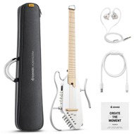 Donner HUSH-I PRO - White - Acoustic-Electric Guitar
