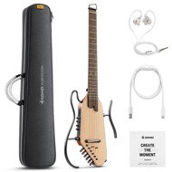 Donner HUSH-I PRO - Natural - Elektroakustische Gitarre