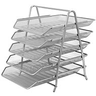 Junior paper Wire rack with 5 drawers silver - Paper Tray