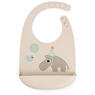 DONE BY DEER Celebration silicone bib, sand - Bib
