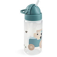 DONE BY DEER Tiny farm straw bottle, blue, 350ml - Children's Water Bottle
