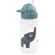 DONE BY DEER Elphee straw bottle, blue, 350ml - Children's Water Bottle