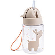 DONE BY DEER Celebration straw bottle, sand, 280ml - Children's Water Bottle