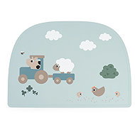 Done by Deer silikonové prostírání Tiny farm, modré - Placemat