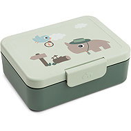 Done by Deer Svačinový box s přepážkou Tiny trails, zelený - Lunch Box