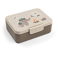 Done by Deer Svačinový box s přepážkou Tiny trails, pískový - Lunch Box