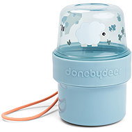 Done by Deer Small To Go 2-Way Tiny Farm Snack Box, blue - Lunch Box