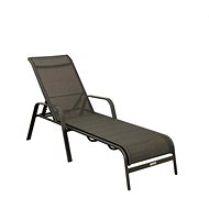 DOPPLER Garden deckchair PESARO, anthracite/copper - Garden Lounger