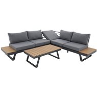 DOPPLER Garden furniture set 1st table + corner sofa LIVORNO - Garden Furniture
