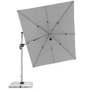 DOPPLER Garden Parasol TS Active 350 × 260cm, Light Grey - Sun Umbrella
