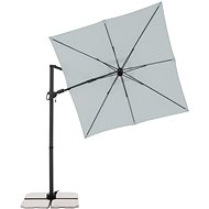 DERBY Garden Parasol DX, 210 × 210cm, Light Grey - Sun Umbrella