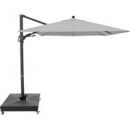 DOPPLER Garden Parasol myZone 210 × 210cm, Grey - Sun Umbrella