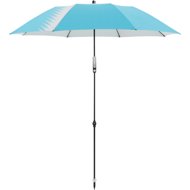 DOPPLER Garden Parasol E×pert Multi Push Up 160cm, Design 821P, Light Blue/Green - Sun Umbrella