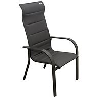DOPPLER Židle zahradní Miami, stohovací, šedá - Kerti szék