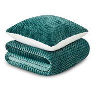 Dormeo warm hug set turquoise ombré 130 × 190 - Blanket
