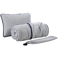 Dormeo AdaptiveGO pillow and blanket set + bag 140 × 200 cm grey - Bedding Set