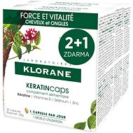 KLORANE KeratinCaps - Strength & Vitality, Hair and Nails, Food Supplement, 3×30 Capsules - Dietary Supplement