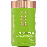 Nutriburst Premium NutriGreens gummies with superfoods and antioxidants, apple flavour, 60 pcs - Dietary Supplement