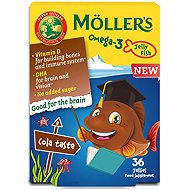Möller's Rubber vitamins with cola flavour 36 pcs - Omega 3