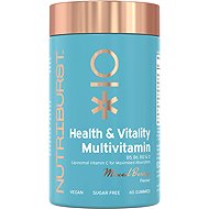 Nutriburst Premium Multivitamin gummies with A, B5, B6, B12, C, D, E, biotin, zinc, forest fruits, 6 - Multivitamin