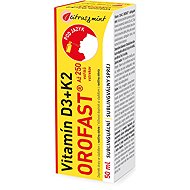 OROFAST Vitamín D3 + K2 sublinguální sprej 50 ml - Dietary Supplement