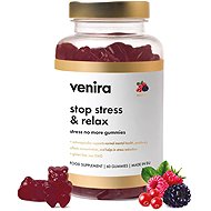 VENIRA Stop stress & relax stress no more gummies, berries 60 pcs - Dietary Supplement