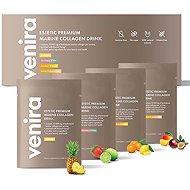 VENIRA ESTETIC PREMIUM kolagenový mix 4 příchutí, mořský kolagen, 40 × 12 g 480 g - Kolagén
