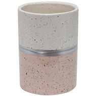 Douceur d'intérieur Ceramic toothbrush cup, pink, 7 × 10 cm - Toothbrush Holder Cup